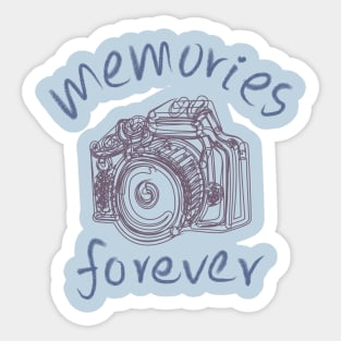 Memories forever - Saying with camera Sticker